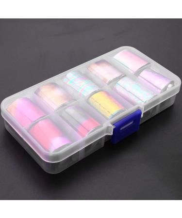 Wispbreeze 10 Grid Nail Star Paste Color Transfer Film UV Gel Nail Sticker Nail Diy Art Decoration 2.5x100cm 17 - Buy Online on SooperMarket.com