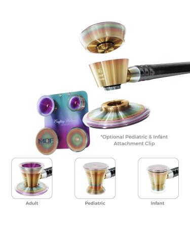 MDF Instruments Pediatric & Neonatal Attachments for ProCardial Titanium Stethoscope | Kaleidoscope Design - International Shipping Available - Buy Online on SooperMarket.com