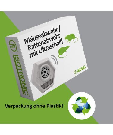 ISOTRONIC MAUS Distributor: Ultrasound & Light Mouse Defense | Chemical-Free Rat Control | Safe for People & Pets | 3-Pack Set - Buy Online on SooperMarket.com
