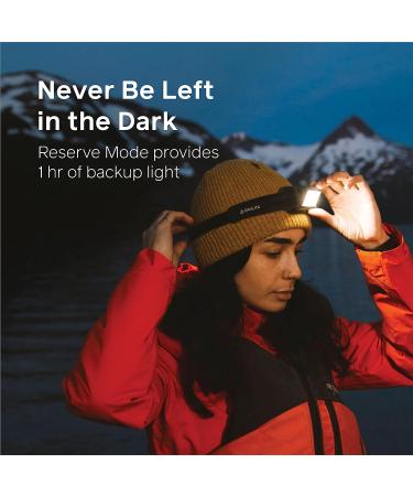BioLite HeadLamp 800 Pro - 800 Lumens, Ultra-Lightweight & USB Rechargeable | 8 Light Modes - Midnight Grey - Buy Online on SooperMarket.com