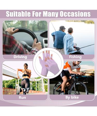 Betinyar 2 Sets of UV Protection Gloves for Gel Manicure UV Gloves for Gel Nail Lamp Protects Hand Skin from UV Rays Sunscreen Gloves(Purple) - Buy Online on SooperMarket.com