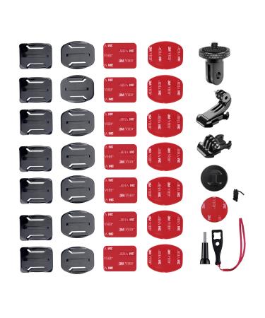 YHSPORT GOPRO Klebepads Fastening glue adhesive contention flat curved 3m glue pad helmet bracket 36PCs GoPro brackets Accessories GoPro Mount glue brackets for GoPro and other action cams