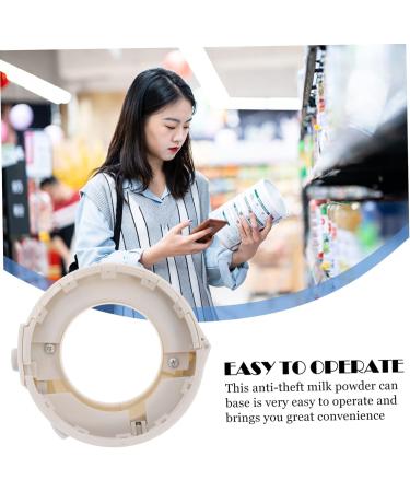 PLAFOPE Anti- Seat for Milk Powder Can Anti- Milk Powder Anti Device Supermarket Hard Base Milk Powder Can Safety Base Milk Shop Anti- Dedicated Checkpoint Abs New Material - Buy Online on SooperMarket.com