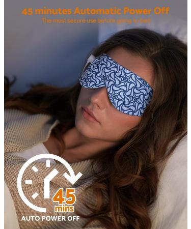 Clistofer Heated Eye Mask for Dry Eyes | USB Electric Warming Pad | Reusable Therapy Heat Mask | Graphene Far Infrared | Hot Sleep Mask for Men Women - Buy Online on SooperMarket.com