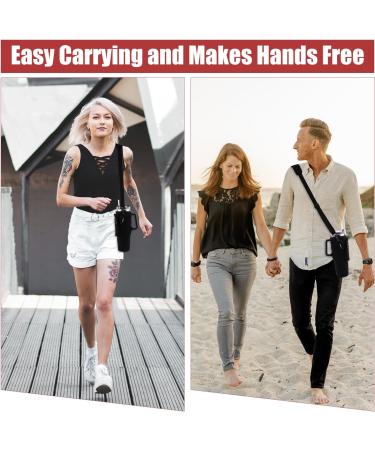 Peutier Water Bottle Sling for Stanley Tumblers | Adjustable Sleeve & Shoulder Strap | 30/40oz Compatible Carrying Bag - Buy Online on SooperMarket.com