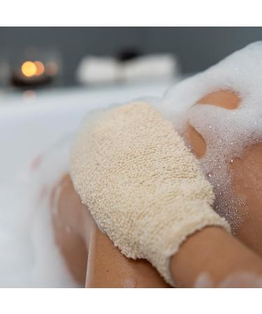 Exfoliating Glove Set with Body Scrub Brush - Dead Skin Remover | UK Seller - Buy Online on SooperMarket.com