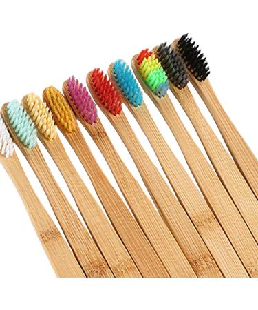 Buy Folpus 5x Soft Bristle Toothbrushes - Set of 10 Colorful Toothbrushes for Gentle Cleaning - International Shipping Available - Buy Online on SooperMarket.com