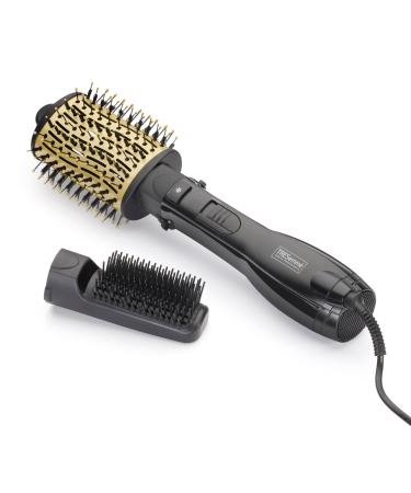 TRESemm 2 in 1 Hair Dryer Brush Airstyler for Bouncy Blowout Styles Oval Brush for Volume Ionic for Smooth Results