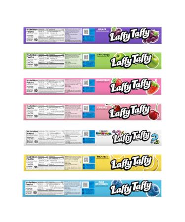 Laffy Taffy Ropes Variety Pack - 21 Pack with 7 Flavors | Strawberry Banana Grape & More | Perfect for Candy Lovers - International Shipping Available - Buy Online on SooperMarket.com