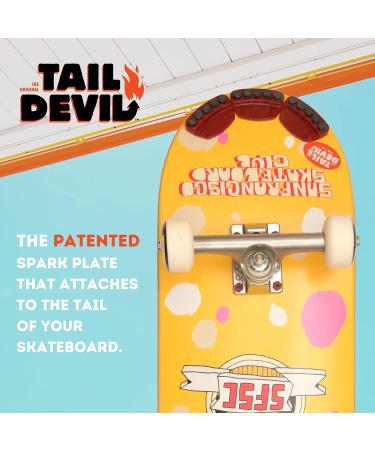 Tail Devil Skateboard Spark Plate | Enhance Your Skateboard with Sparks | Premium Skateboarder Accessory | Sparking Tail Plate Attachment (1 Pack) - Buy Online on SooperMarket.com
