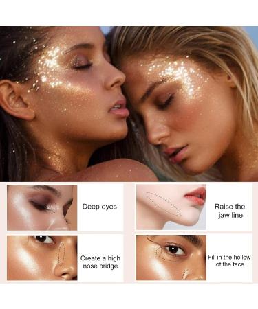 2 PCS Fairy Highlight Patting Powder Body Glitter | White Moonbeam Shade - Buy Online on SooperMarket.com