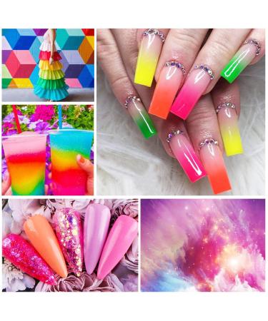 Saviland Glitter & Neon Dip Powder Set - 12 Spring Summer Colors for Fast & Easy Nail Art at Home - Buy Online on SooperMarket.com