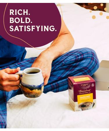 Teeccino Roasted Herbal Tea - Medium Roast Hazelnut, Caffeine Free, 10 Tea Bags (2.12 oz) - Buy Online on SooperMarket.com