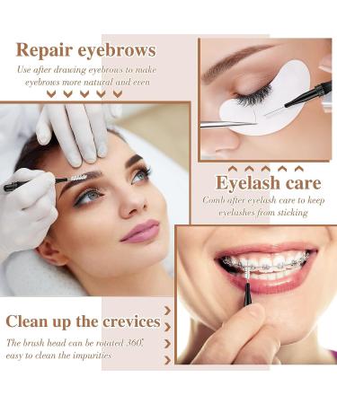 100 Pcs Micro Eyebrow Brush with Cap - Brow Lamination & Lash Lift Tools - Buy Online on SooperMarket.com