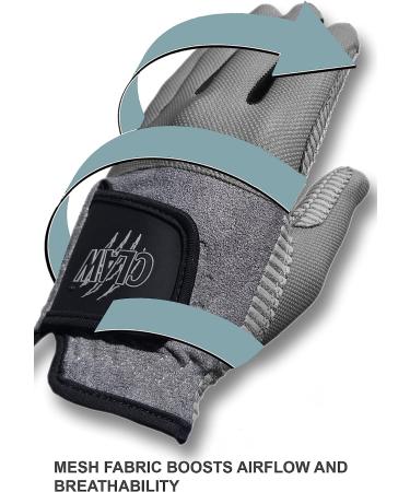 CaddyDaddy Claw Pro Men's Golf Glove - Breathable & Long Lasting - Grey, Size Large, Left Hand - Buy Online on SooperMarket.com