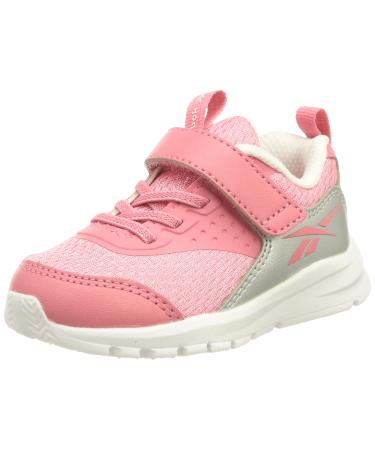 Reebok Baby Girl's Rush Runner 4.0 Td Sneakers 6.5 UK Child Astro Pink Silver Met Ftwr White