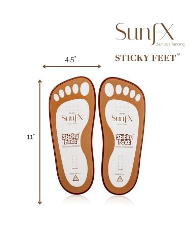 SunFX Disposable Sticky Feet Protectors - 100 Pairs | Spray Tan Feet Pads for Airbrush Tanning - Buy Online on SooperMarket.com