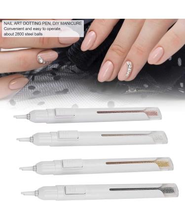 4PC Nail Dotting Pen Set - Professional Nail Art Tools with 2800 Steel Balls for DIY Manicure & Nail Studio - Buy Online on SooperMarket.com