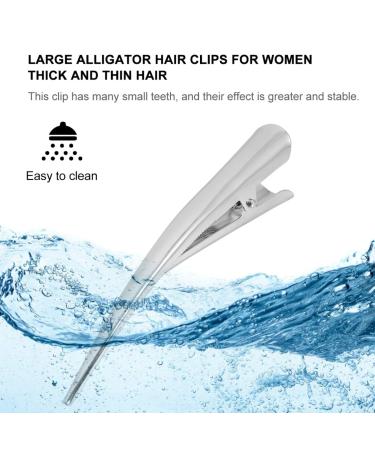 KALLORY 12Pcs Large Duckbill Hair Clips - Non-Slip Metal Barrettes for Thick & Thin Hair (Silver) - Buy Online on SooperMarket.com