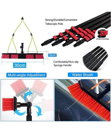 photovoltaic cleaner window cleaning pole Window Cleaning Pole Photovoltaic Panel Cleaning Tool 3-10m Extendable Cleaner Conservatory Roof Window Glass Wall Photovoltaic Panel Cleaning Exten 8m/26.24ft - Buy Online on SooperMarket.com