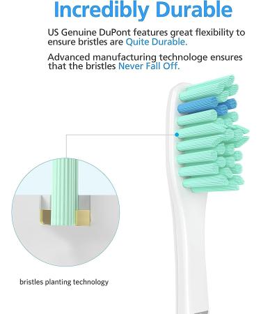 4 Pack E-Series Compatible Replacement Toothbrush Heads for Philips Sonicare Electric Toothbrush - Buy Online on SooperMarket.com