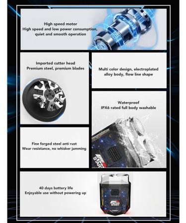 TOPINCN Beard Trimmer for Men - Portable Electric Razor & Mustache Trimmer | Multifunctional & Washable Double Head Clippers for Beard & Body Hair - Perfect for Travel - Buy Online on SooperMarket.com