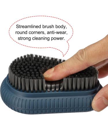 PATIKIL Cleaning Brush PP Bristles ABS Back with Hanging Hole Household Scrubbing for Shoes Sneakers Clothes Blue - Buy Online on SooperMarket.com