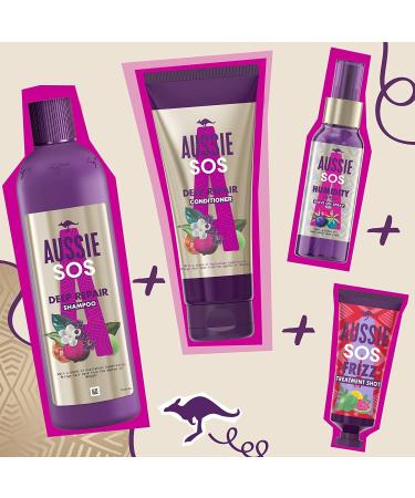 Aussie SOS Hair Conditioner Deep Treatment - Kiss of Life Hair Repair 340ml XXL Value Pack - For Dry, Damaged Hair - Buy Online on SooperMarket.com