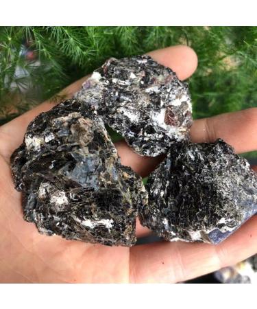 Natural Crystal 100-200g Raw Natural Tourmaline Crystal Gem Original Specimen Rough Stone Home Goods (Color : Black Size : 500g) 500g Black