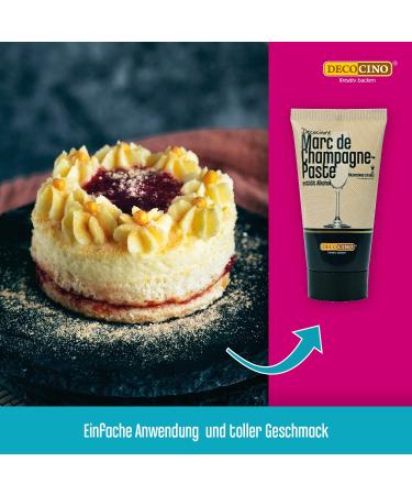 Buy DECOCINO Marc de Champagne Paste - 50g | Vegan Baking Flavoring for Pralines Desserts & Cakes - Ready to Use | International Shipping Available - Buy Online on SooperMarket.com