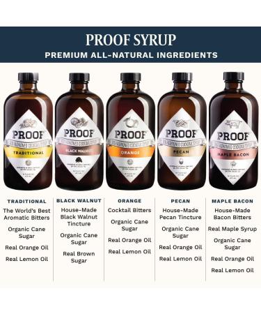 Proof Syrup Old Fashioned Cocktail Mixer (16 oz) | All-Natural Hand-Crafted Syrup with Real Bitters | Makes 32 Cocktails - Buy Online on SooperMarket.com