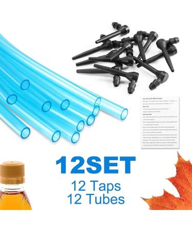 Maple Syrup Taps with 24in Tubes 12 Set Food Grade Non-Slip Maple Syrup Tapping Kit L-Shaped Tree Taps for Syrup Maple Syrup Supplies - Buy Online on SooperMarket.com