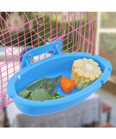 Mygeromon Bird Bath for Cage - Hanging Small Tub for Parrot, Parakeets, Canary, Budgerigar Shower - Blue - Buy Online on SooperMarket.com