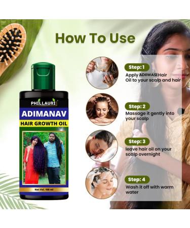 Buy Adivasi Ayurvedic Jadibuti Hair Oil Shampoo & Conditioner Combo - Best Natural Hair Care for All Hair Types - International Shipping Available - Buy Online on SooperMarket.com