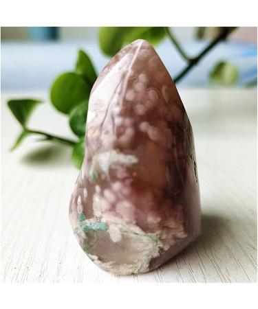 Natural Stone Sakura Agate Crystals Flame Home Room Decoration Feng Shui Gemstone Ornaments Reiki Stone Collection (Color : 80-90g Size : 1pc) 1pc 80-90g - Buy Online on SooperMarket.com