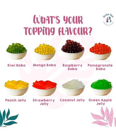Boba Bar London | Bubblicious Mixed Bubble Tea Kit | 8 Mixed Tea Flavours | 8 Boba & Jelly Toppings | Tapioca Pearls | 8 Bamboo Straws | 8 Tea Bags | 2 Recipe Cards Boba Bar London | Bubblicious Mixed Bubble Tea Kit | 8 Mixed Tea Flavours | 8 Boba & Jelly - Buy Online on SooperMarket.com