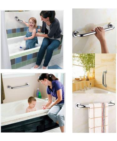 Grab Bars for Shower 2 Pack 12 Inch Anti Slip Shower Handles for Elderly Safety Shower Grab Bar Stainless Steel Handicap Grab Bars for Bathroom 12Inch - Buy Online on SooperMarket.com