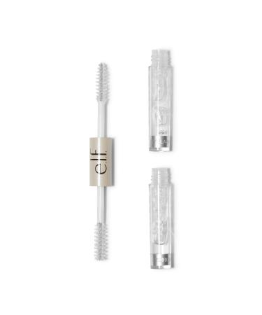 e.l.f. Clear Brow & Lash Mascara  Dual-Sided Clear Brow Gel & Mascara For Groomed Brows & Lashes  :Long-wear Formula  Vegan & Cruelty-Free 0.084 Fl Oz