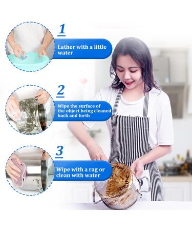 30 PCS Steel Wire Wool Easy Cleaning Steel Wool Scrubber Reusable Dish Scrubber Absorbent & Rich Foam Steel Wool Soap Cleaning Pad for Household Cleaning Kitchen Dishes & Metal Grills - Buy Online on SooperMarket.com