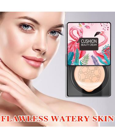 Mushroom Head Air Cushion CC Cream Foundation Moisturizing BB Cream Foundation Makeup Long Lasting CC Cream Liquid Foundation Matte Concealer Foundation Suitable for All Skin Types(Natural) - Buy Online on SooperMarket.com