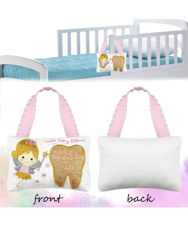 Gold Shiny Teeth Tooth Fairy Pillow with Pocket - Kids Tooth Fairy Souvenir Collection - Buy Online on SooperMarket.com