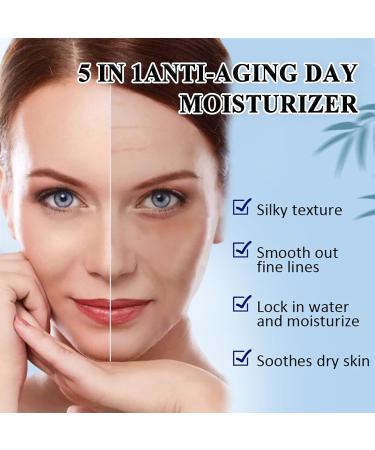 5 in 1 Moisturiser Face Women 24-Hours Hydration Anti Wrinkle Face Cream Anti Redness Cream for Face Anti Aging Face Cream with Vitamin C Nicotinamide Spot Cream Fast-Absorbing &Non-Greasy Formula - Buy Online on SooperMarket.com