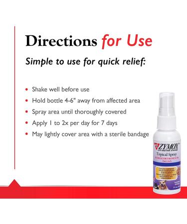 Pet King Brands Zymox Pet Spray with Hydrocortisone 2 oz - Soothing Relief for Pets - Buy Online on SooperMarket.com