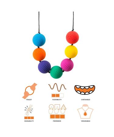 Chewigem Berries Chewing Necklace - Colorful Sensory Necklaces for Kids & Adults | International Shipping Available - Buy Online on SooperMarket.com