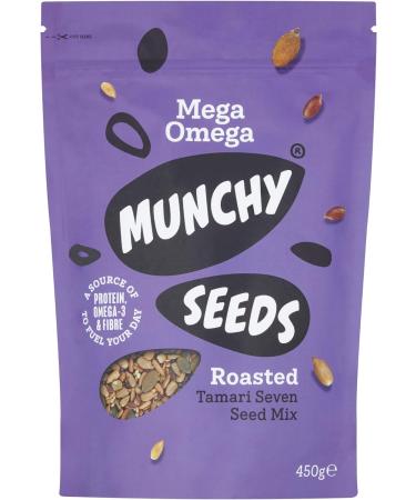 MUNCHY SEEDS Mega Omega 7-Seed Mix with Sunflower Pumpkin and Hemp Protein Snack Plant-Based Fibre & Vitamin E - 450g Mega Pack & Mild Chilli Sunflower Pumpkin Protein Snack - 450g + Seed Mix 450 g (Pack of 1) - Buy Online on SooperMarket.com