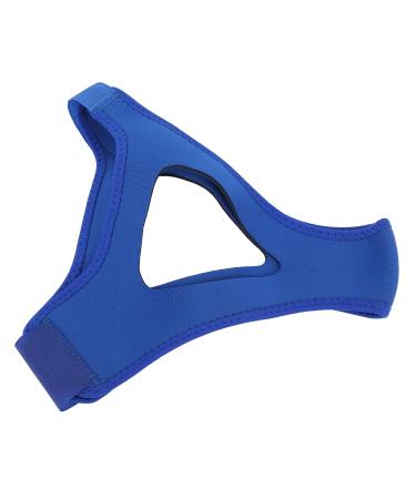 Anti Snoring Chin Strap for Men Women Strap Adjustable Breathable Strap Jaw Support Belt (Blue)