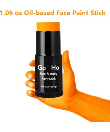 Go Ho Cream-Blendable Orange Face Paint Stick (1.06 Oz) - Halloween Cosplay Clown SFX Makeup - Buy Online on SooperMarket.com