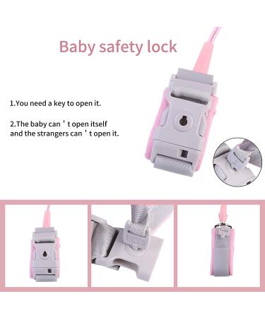 Anti Lost Wrist Link Toddler Safety Leash with Key Lock - 8.2 ft Pink (Red) - for Babies & Kids - Buy Online on SooperMarket.com