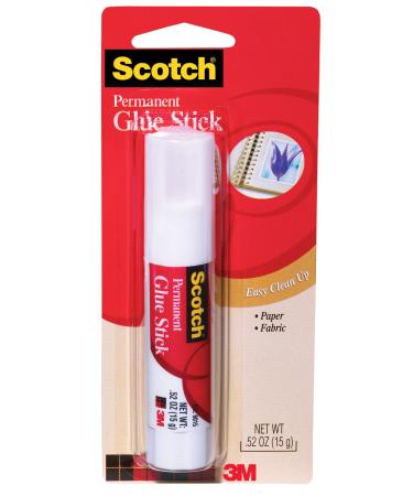 Scotch Glue Stick  .52 oz  Acid Free and Non-Toxic (6015)