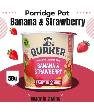 Quaker Oats Pick N Mix - Choose From 6 Flavours |Banana & Strawberry Apple & Blueberry Golden Syrup Original Porridge Oat Chocolate Orange Oat Caramel Fudge - Pack of 2 59.00 g (Pack of 2) - Buy Online on SooperMarket.com